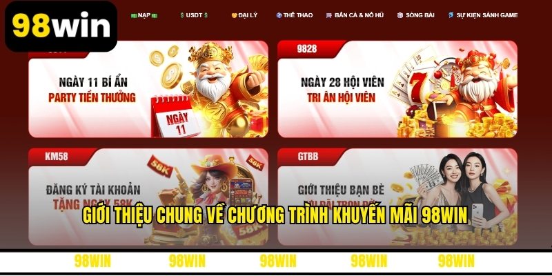 Giới thiệu chung về chương trình khuyến mãi 98WIN
